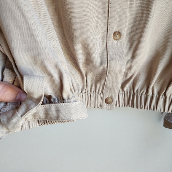 NWT Billie the Label Imogene Crop Top Linen Blend Size Large - Picture 8 of 9